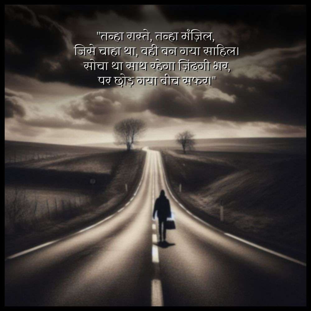 alone shayari in hindi